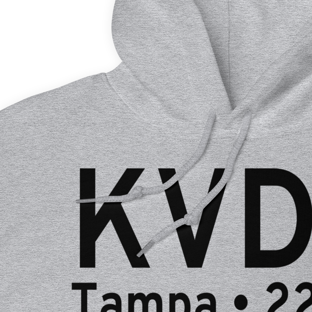 Tampa Executive Airport (KVDF) ICAO Hoodie Sweatshirt 