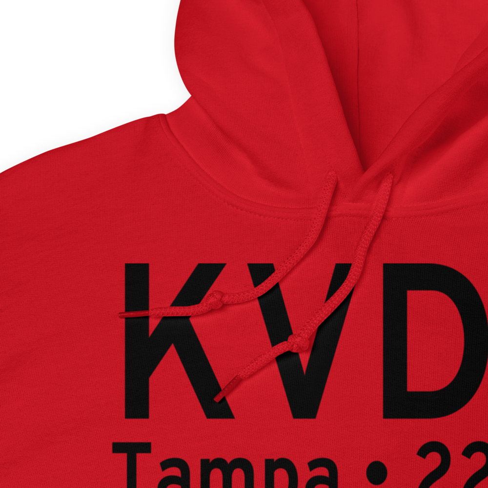 Tampa Executive Airport (KVDF) ICAO Hoodie Sweatshirt 
