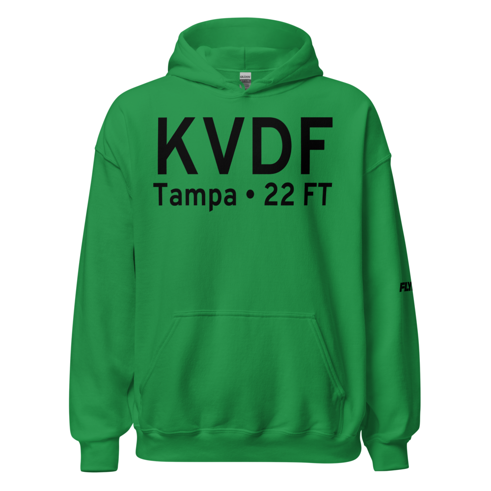Tampa Executive Airport (KVDF) ICAO Hoodie Sweatshirt 