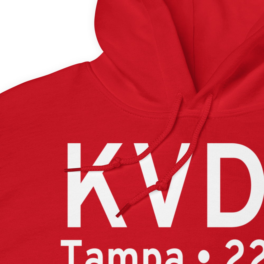 Tampa Executive Airport (KVDF) ICAO Hoodie Sweatshirt 
