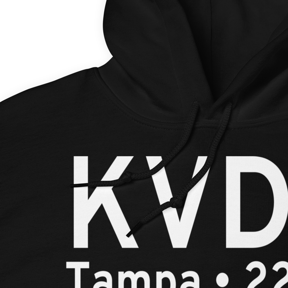 Tampa Executive Airport (KVDF) ICAO Hoodie Sweatshirt 