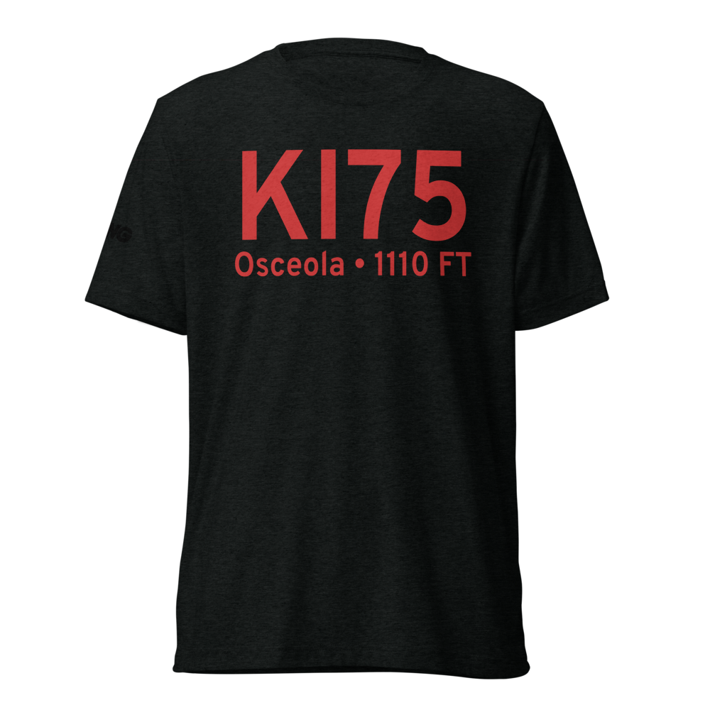 Osceola Municipal Airport (KI75) ICAO Tri-blend T-Shirt 