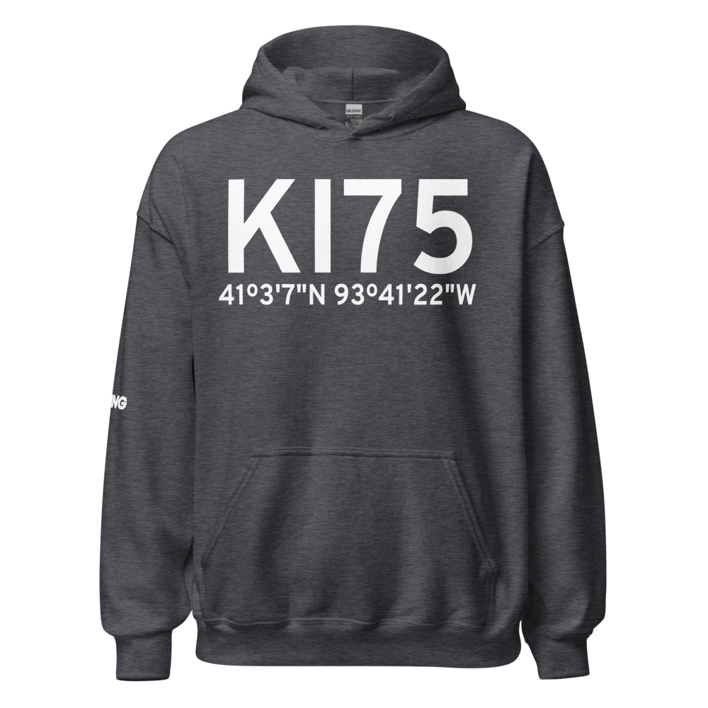 Osceola Municipal Airport (KI75) ICAO Hoodie Sweatshirt 