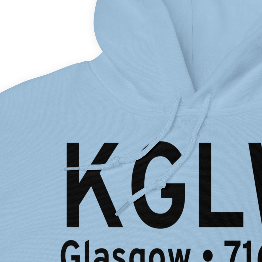 Glasgow Municipal Airport (KGLW) ICAO Hoodie Sweatshirt 