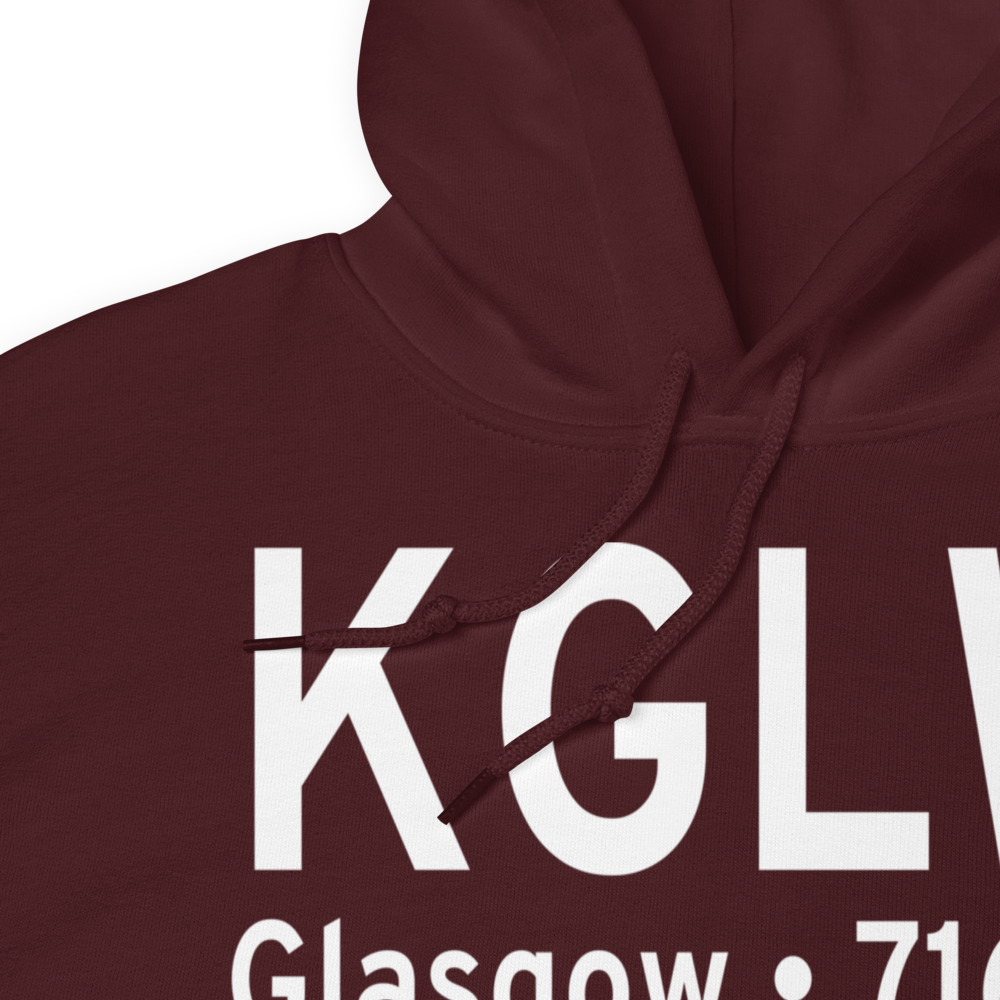 Glasgow Municipal Airport (KGLW) ICAO Hoodie Sweatshirt 