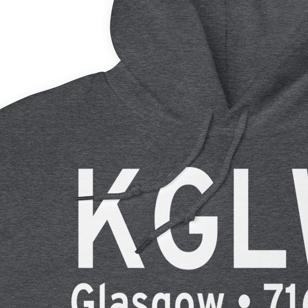 Glasgow Municipal Airport (KGLW) ICAO Hoodie Sweatshirt 