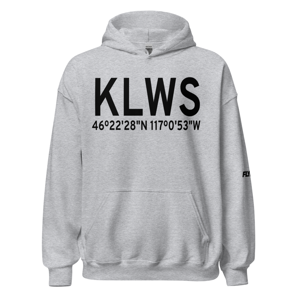 Lewiston Nez Perce County Airport (KLWS) ICAO Hoodie Sweatshirt 