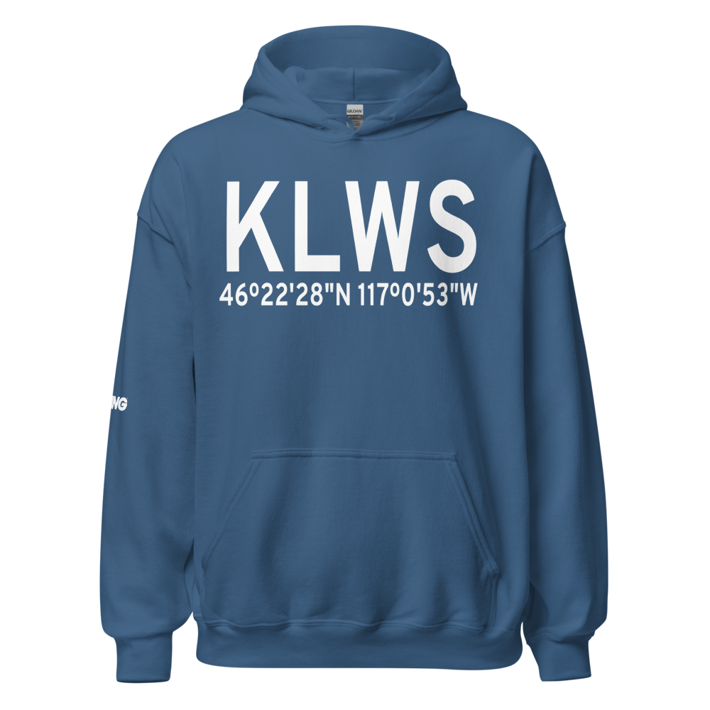 Lewiston Nez Perce County Airport (KLWS) ICAO Hoodie Sweatshirt 
