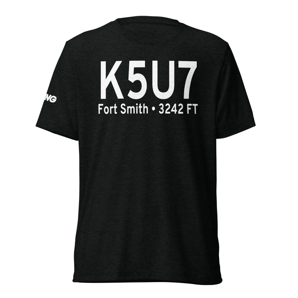 Fort Smith Landing Strip (K5U7) ICAO Tri-blend T-Shirt 