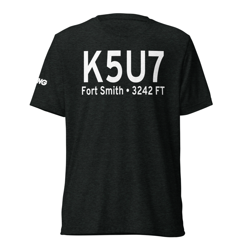 Fort Smith Landing Strip (K5U7) ICAO Tri-blend T-Shirt 