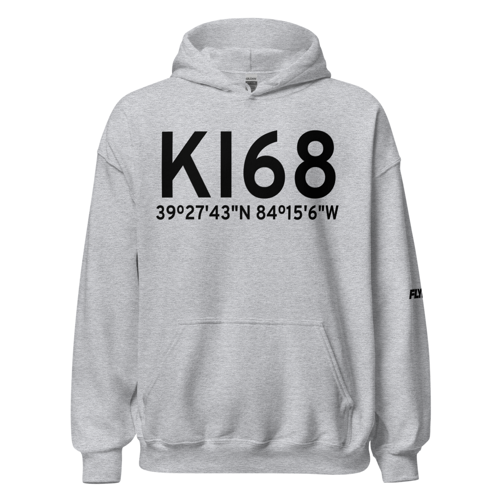 Warren County Airport/John Lane Field (KI68) ICAO Hoodie Sweatshirt 