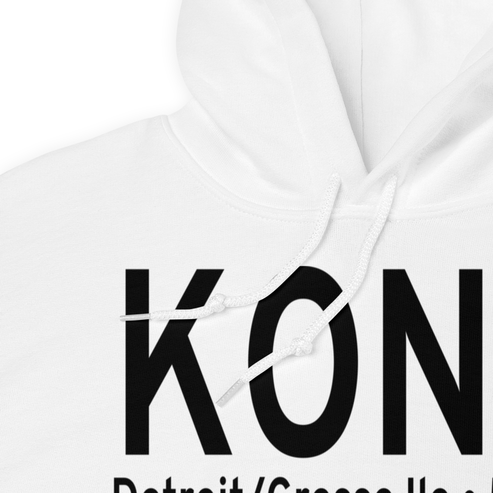 Grosse Ile Municipal Airport (KONZ) ICAO Hoodie Sweatshirt 