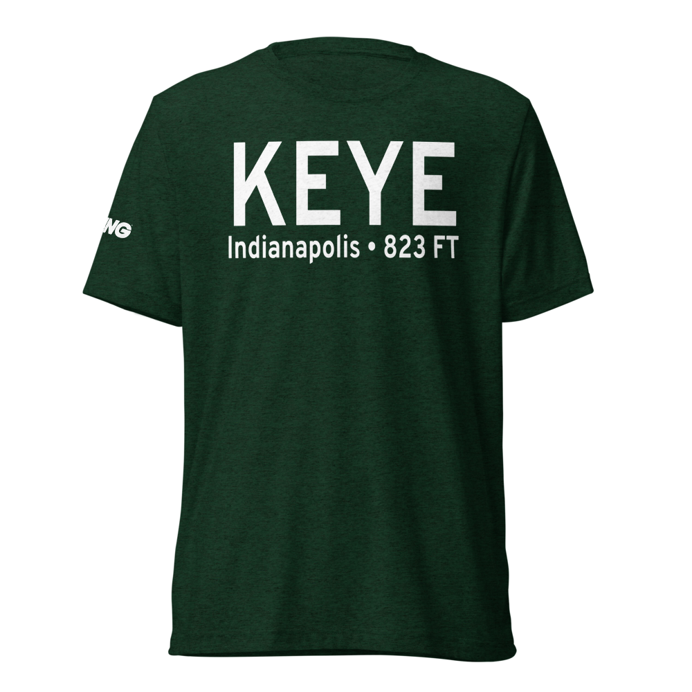 Eagle Creek Airpark (KEYE) ICAO Tri-blend T-Shirt 