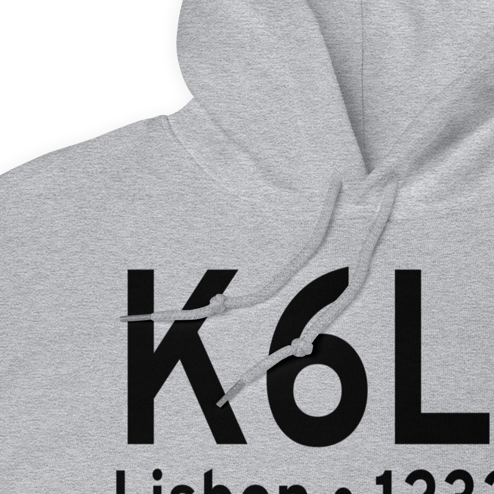 Lisbon Municipal Airport (K6L3) ICAO Hoodie Sweatshirt 