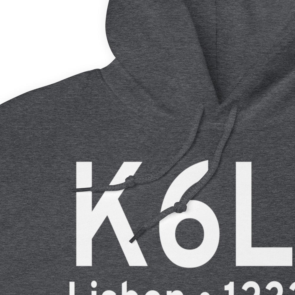Lisbon Municipal Airport (K6L3) ICAO Hoodie Sweatshirt 