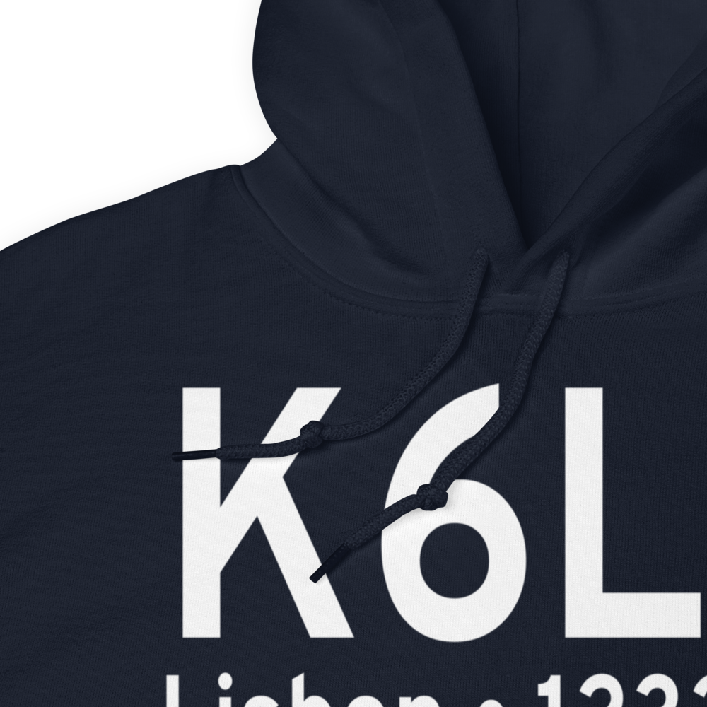 Lisbon Municipal Airport (K6L3) ICAO Hoodie Sweatshirt 