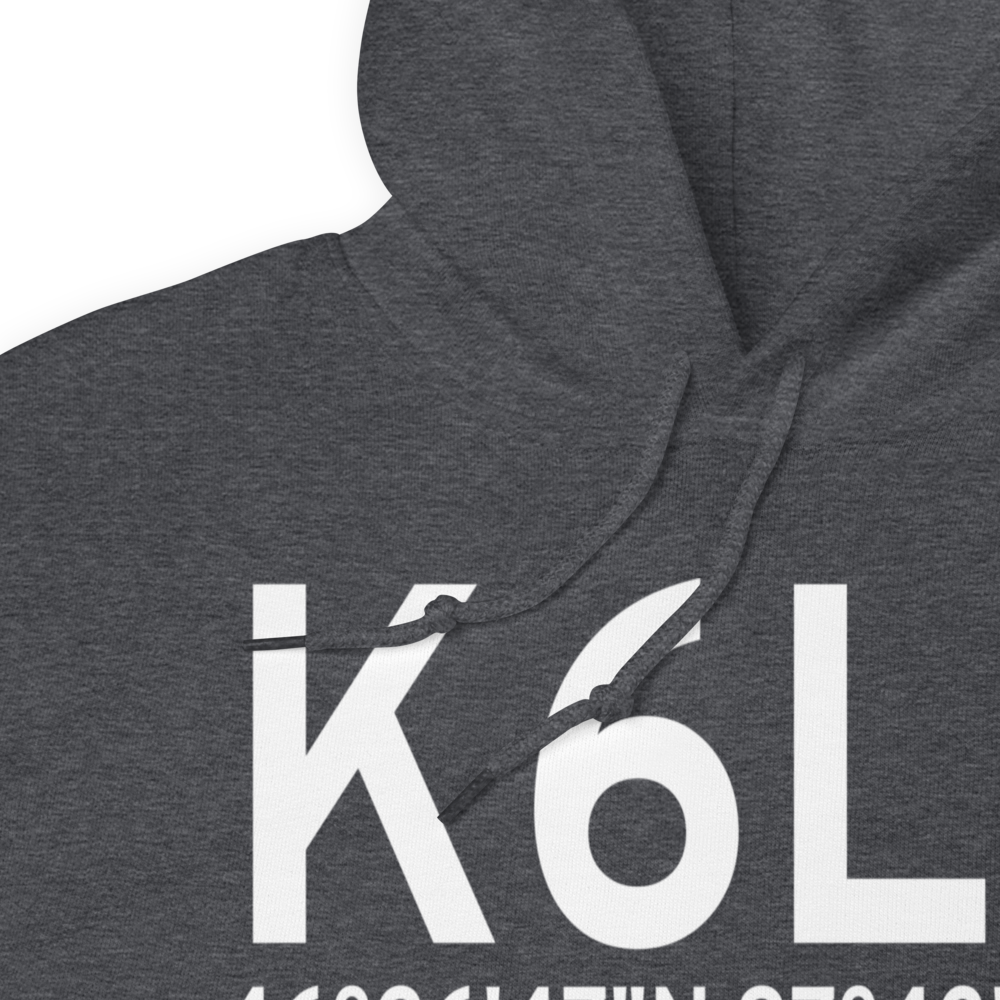 Lisbon Municipal Airport (K6L3) ICAO Hoodie Sweatshirt 