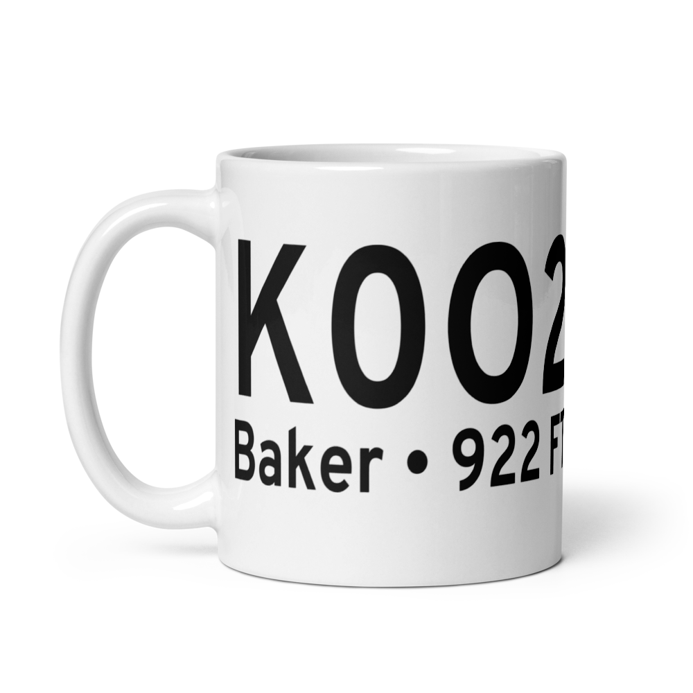 Baker Airport (K0O2) ICAO Mug 