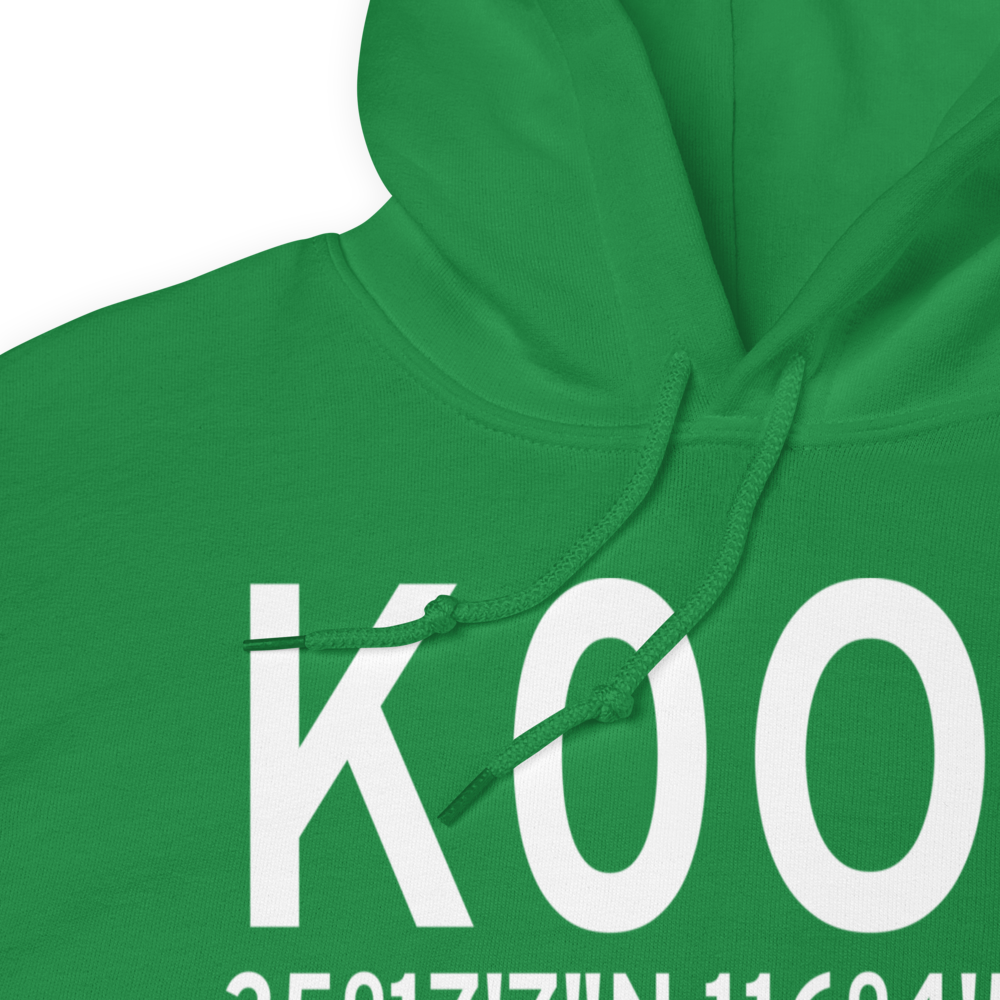 Baker Airport (K0O2) ICAO Hoodie Sweatshirt 
