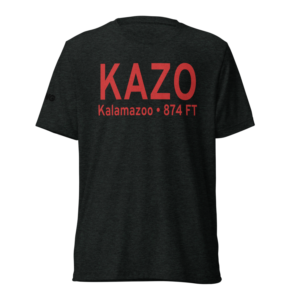 Kalamazoo Battle Creek International Airport (KAZO) ICAO Tri-blend T-Shirt 