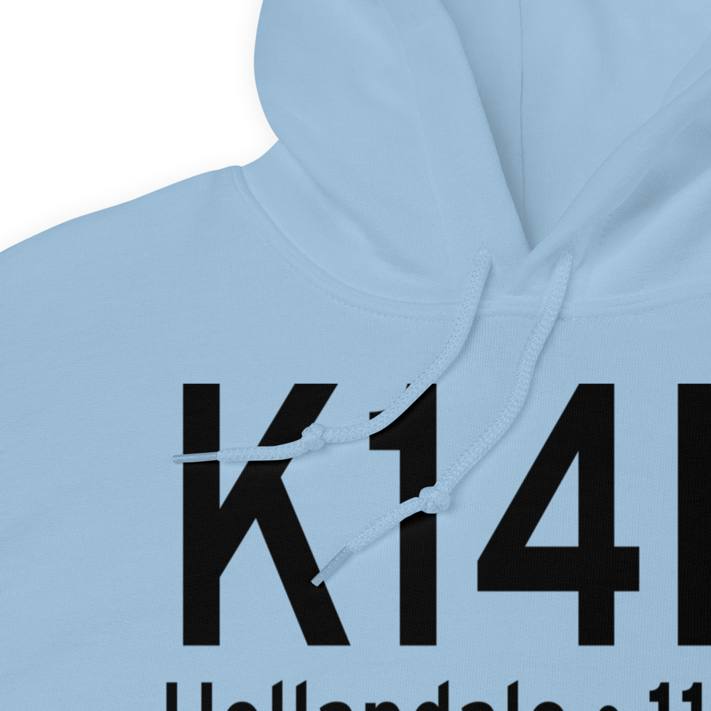 Hollandale Municipal Airport (K14M) ICAO Hoodie Sweatshirt 