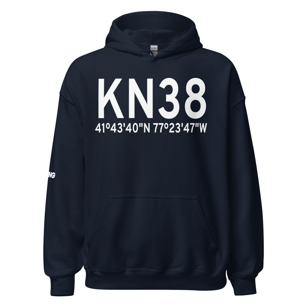 Wellsboro Johnston Airport (KN38) ICAO Hoodie Sweatshirt 