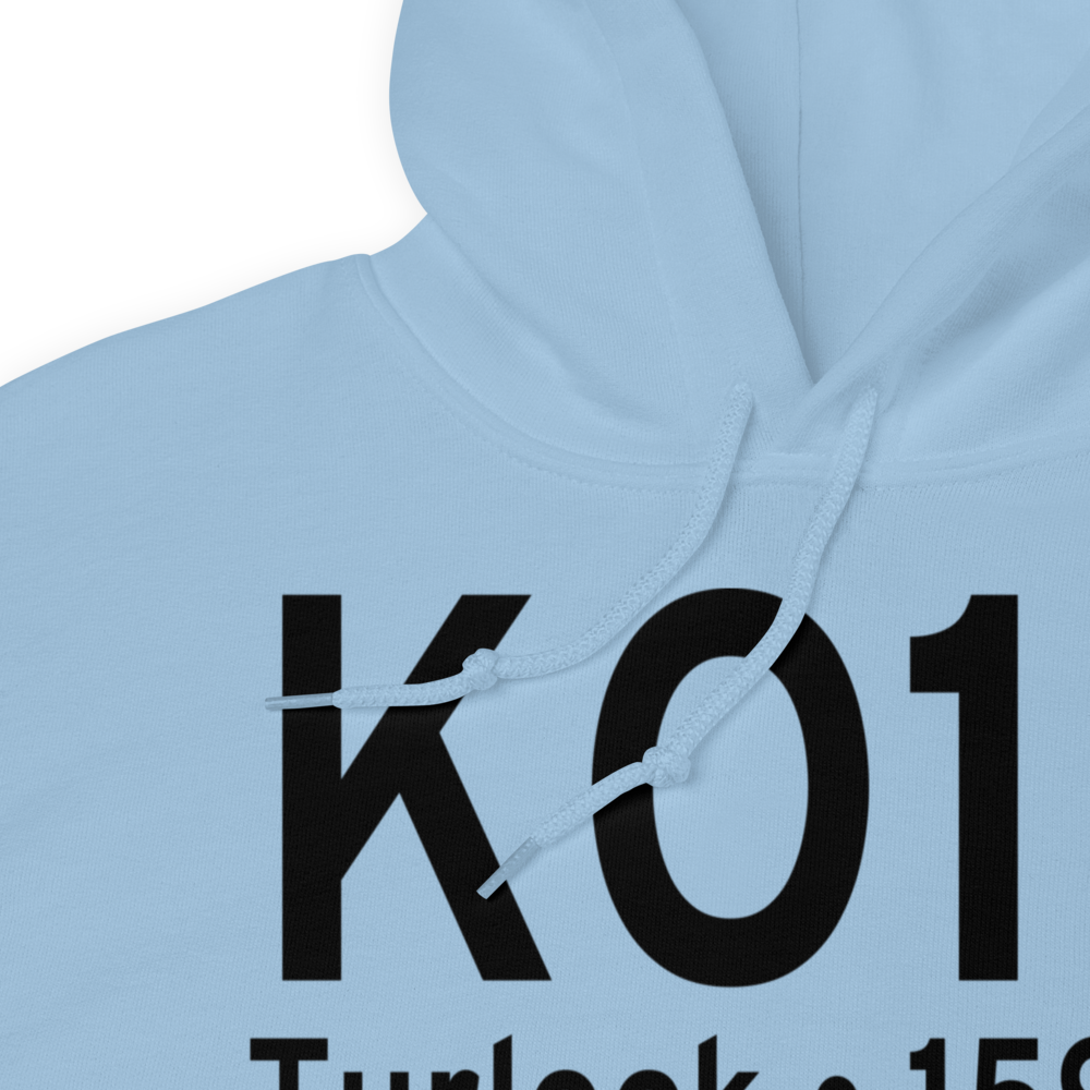 Turlock Municipal Airport (KO15) ICAO Hoodie Sweatshirt 