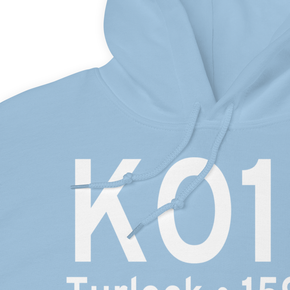 Turlock Municipal Airport (KO15) ICAO Hoodie Sweatshirt 