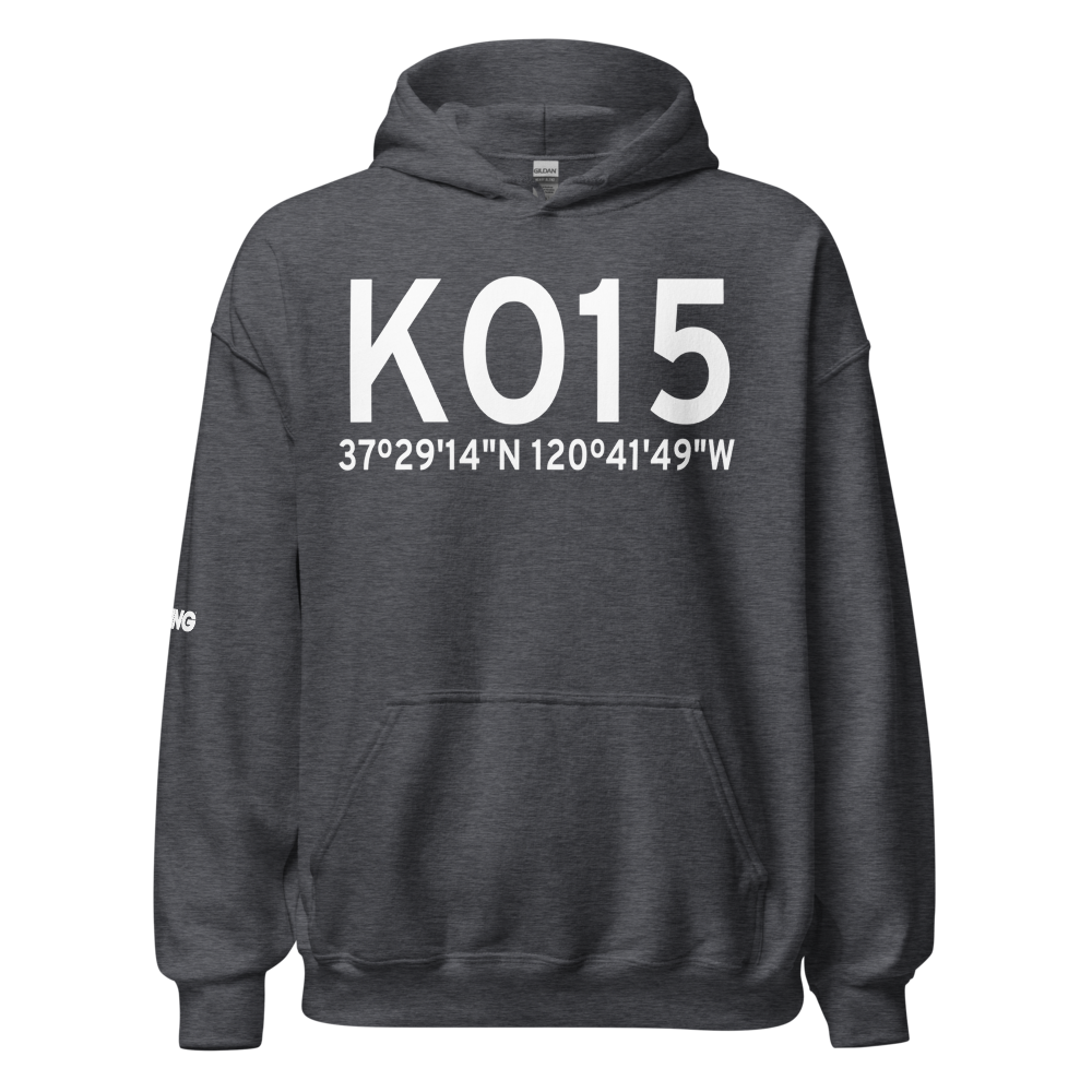 Turlock Municipal Airport (KO15) ICAO Hoodie Sweatshirt 