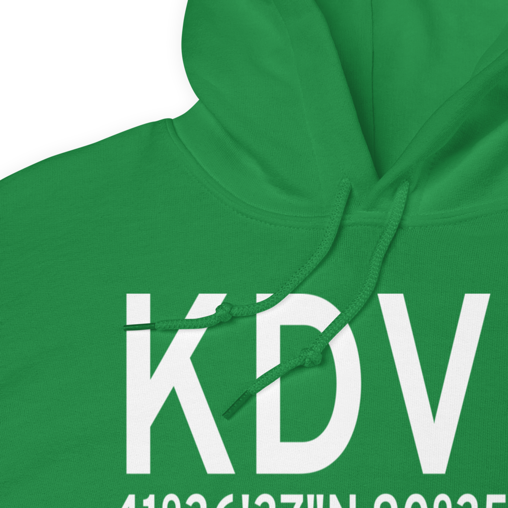 Davenport Municipal Airport (KDVN) ICAO Hoodie Sweatshirt 