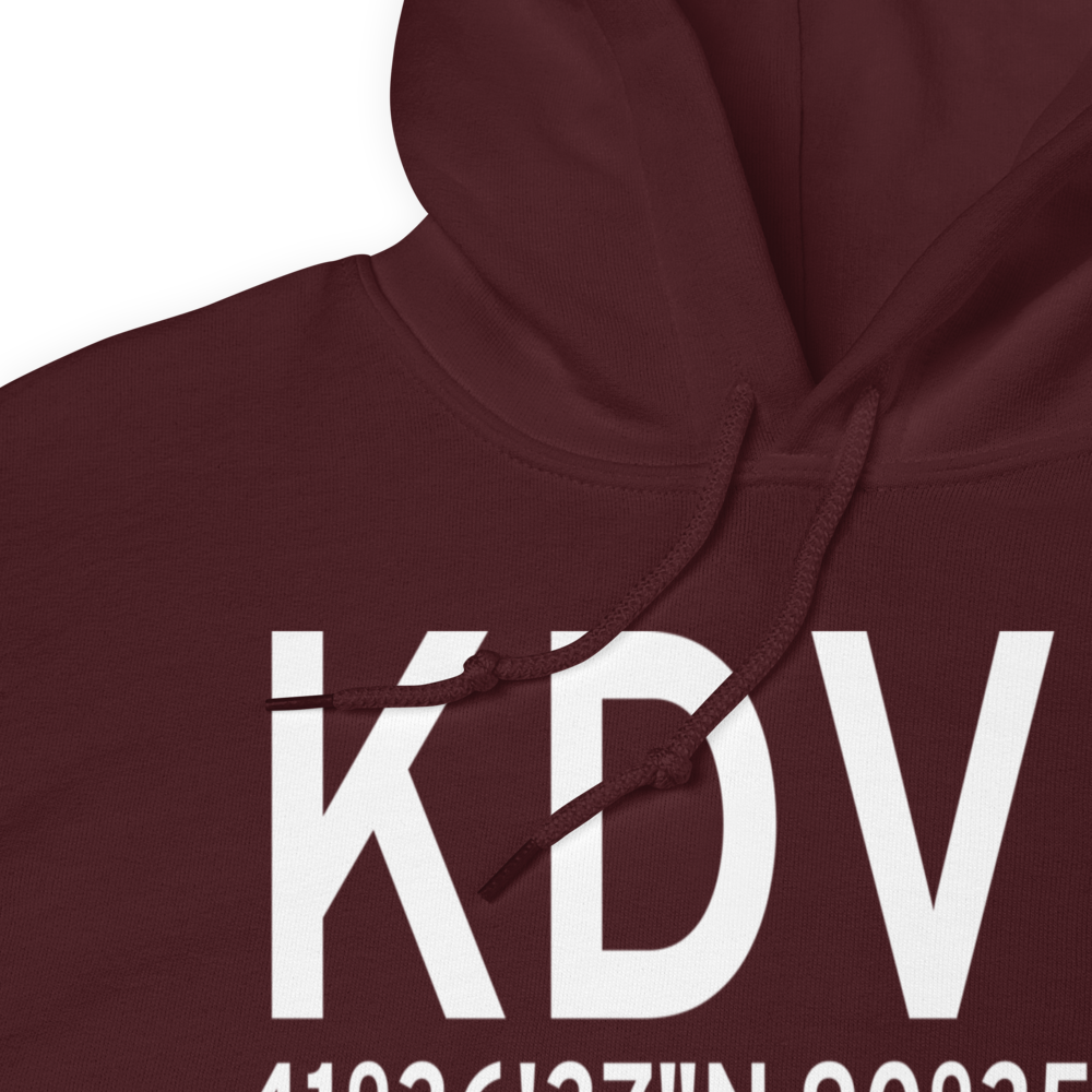 Davenport Municipal Airport (KDVN) ICAO Hoodie Sweatshirt 