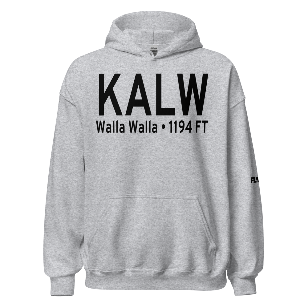 Walla Walla Regional Airport (KALW) ICAO Hoodie Sweatshirt 