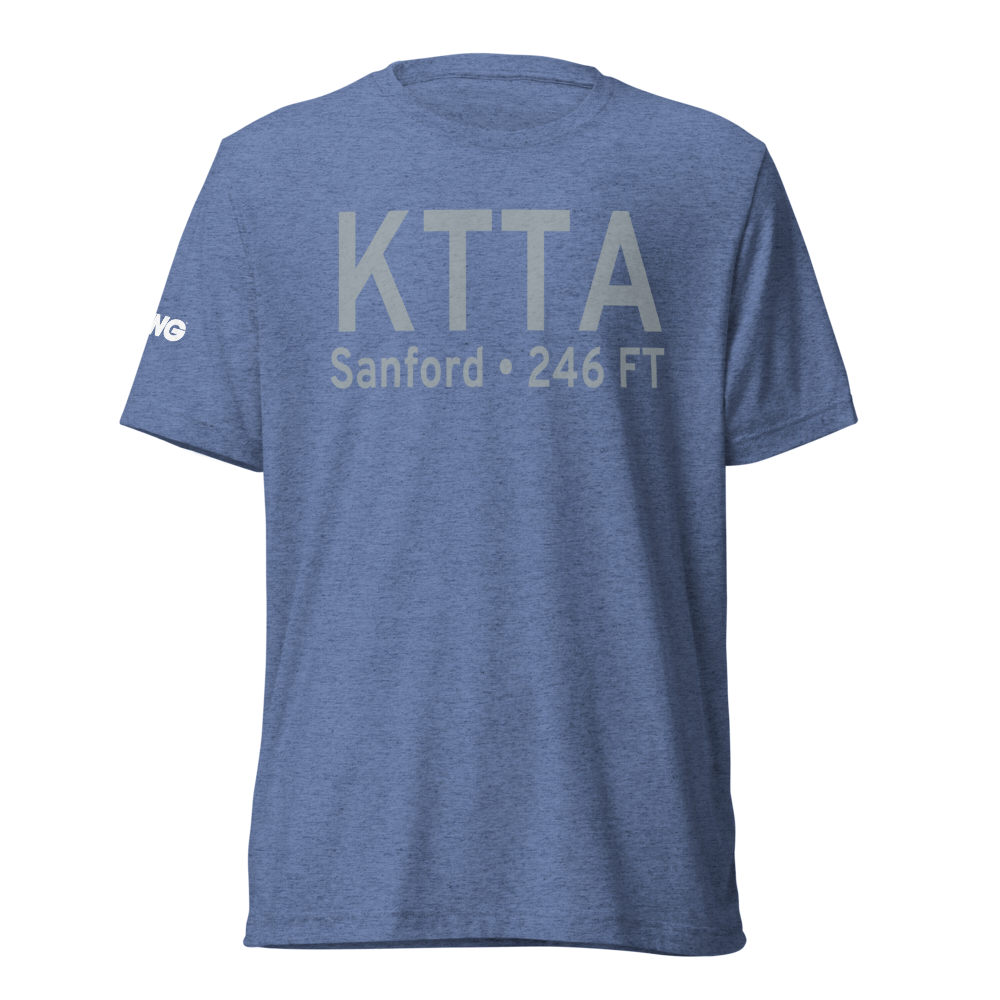 Sanford-Lee County Regional Airport (KTTA) ICAO Tri-blend T-Shirt 
