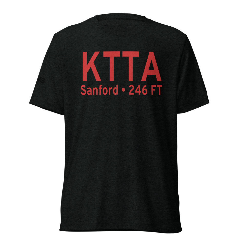 Sanford-Lee County Regional Airport (KTTA) ICAO Tri-blend T-Shirt 