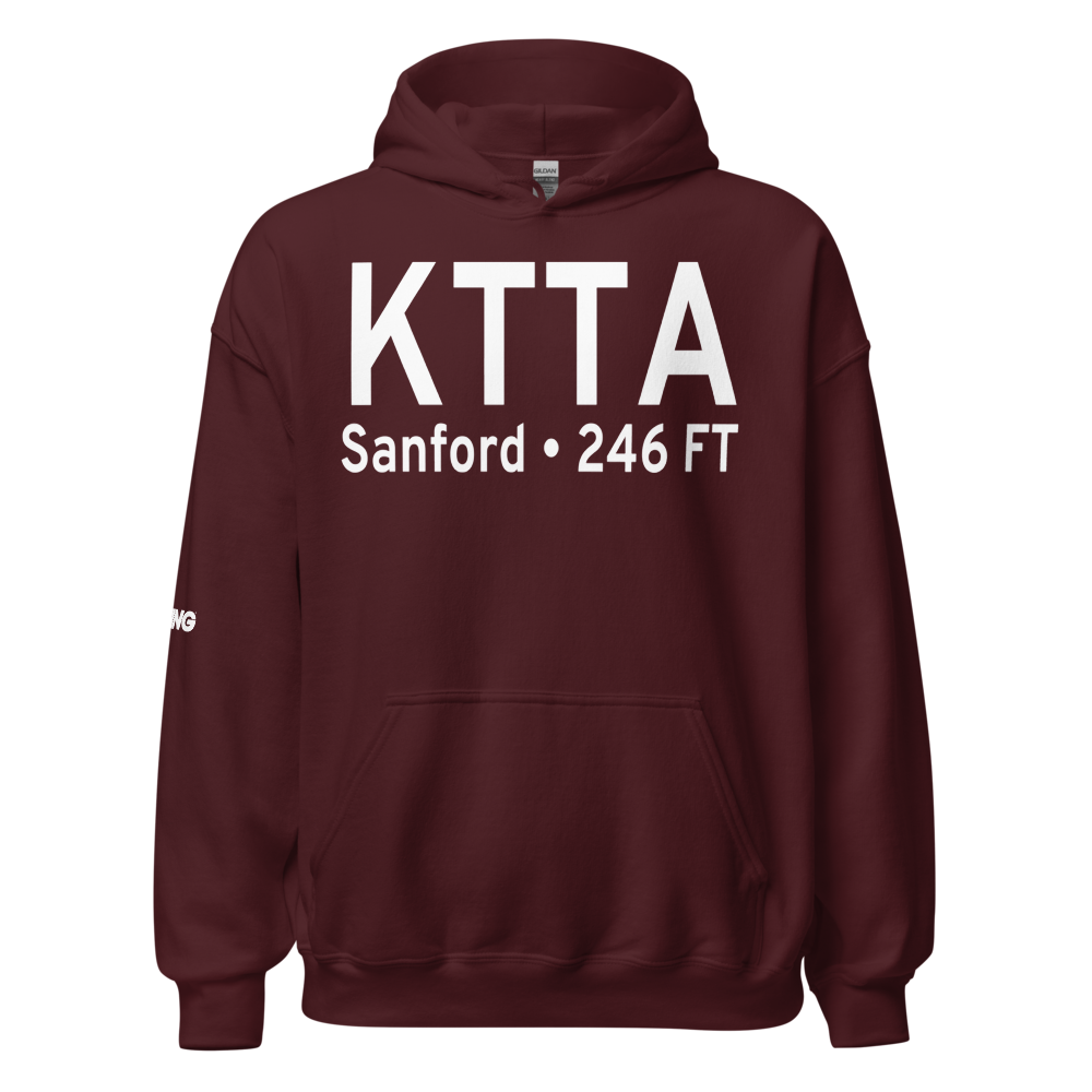 Sanford-Lee County Regional Airport (KTTA) ICAO Hoodie Sweatshirt 