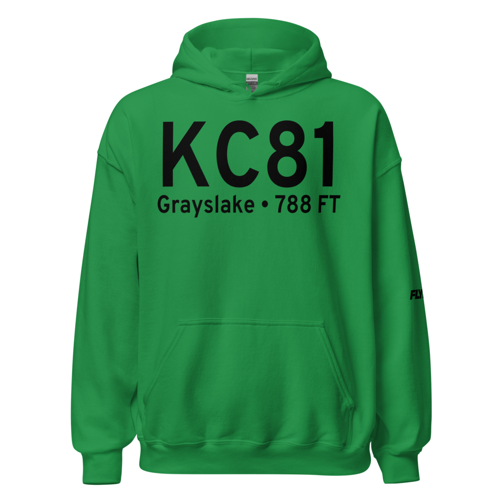 Campbell Airport (KC81) ICAO Hoodie Sweatshirt 