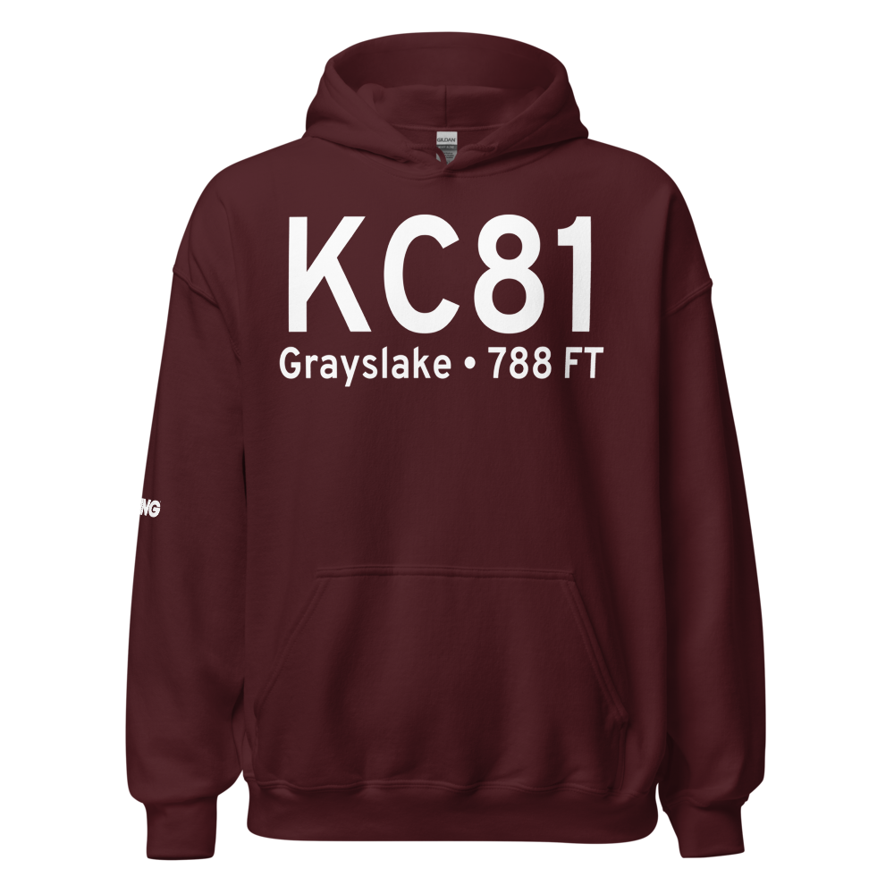 Campbell Airport (KC81) ICAO Hoodie Sweatshirt 