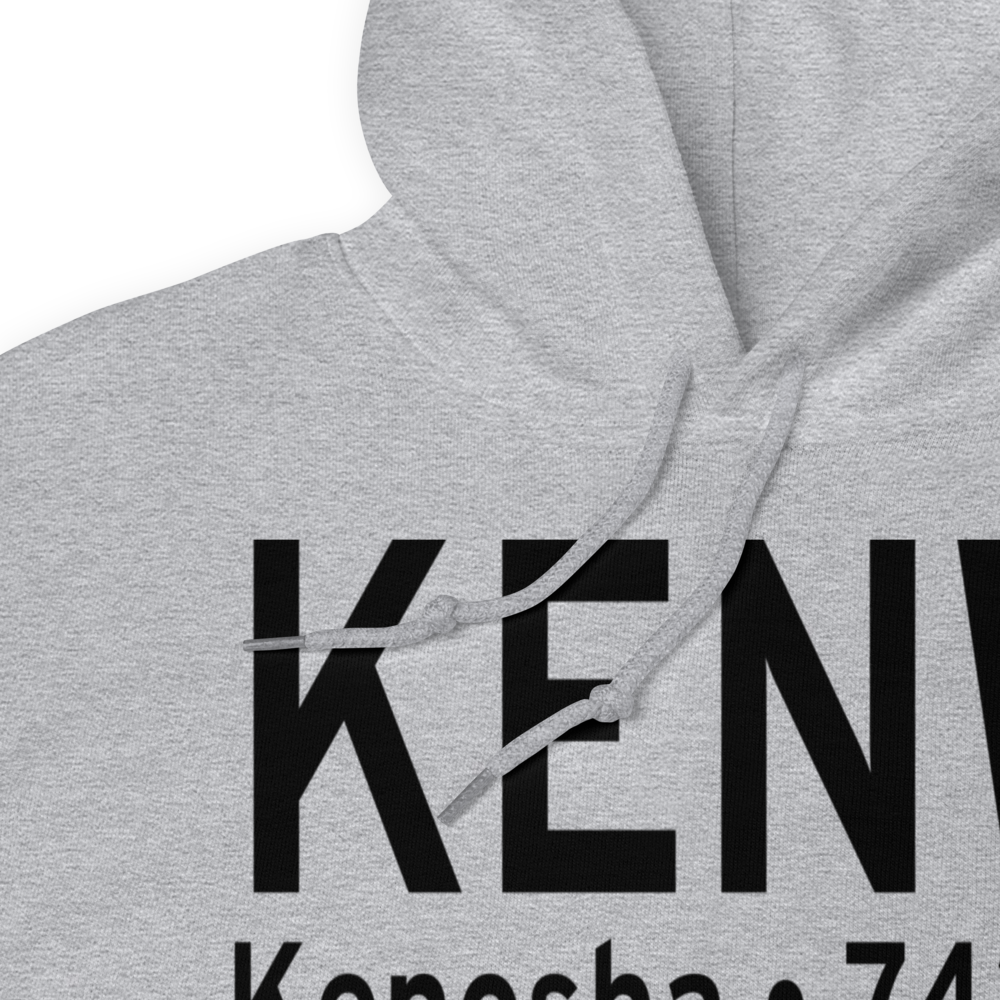 Kenosha Regional Airport (KENW) ICAO Hoodie Sweatshirt 