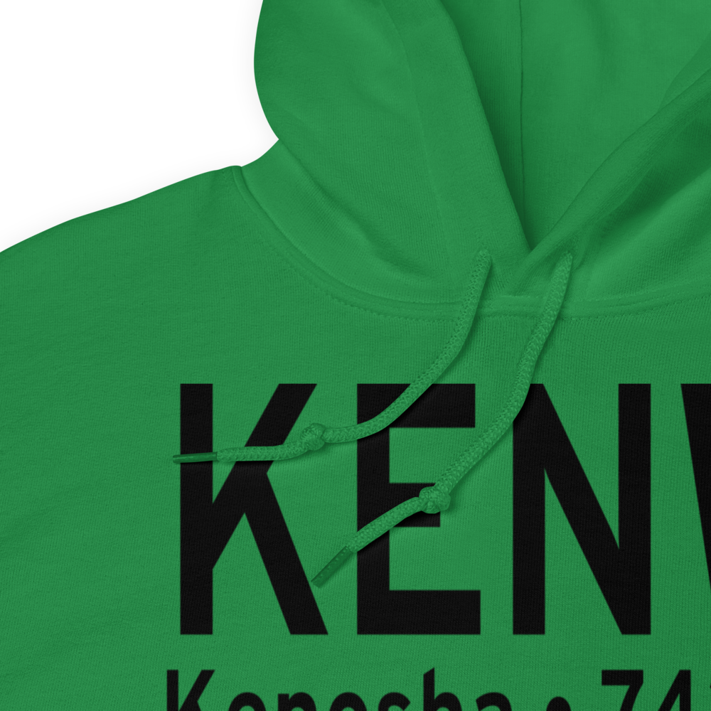 Kenosha Regional Airport (KENW) ICAO Hoodie Sweatshirt 