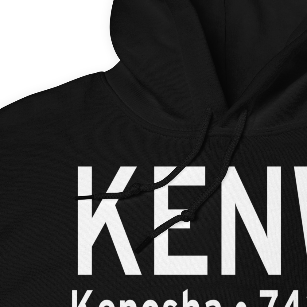 Kenosha Regional Airport (KENW) ICAO Hoodie Sweatshirt 