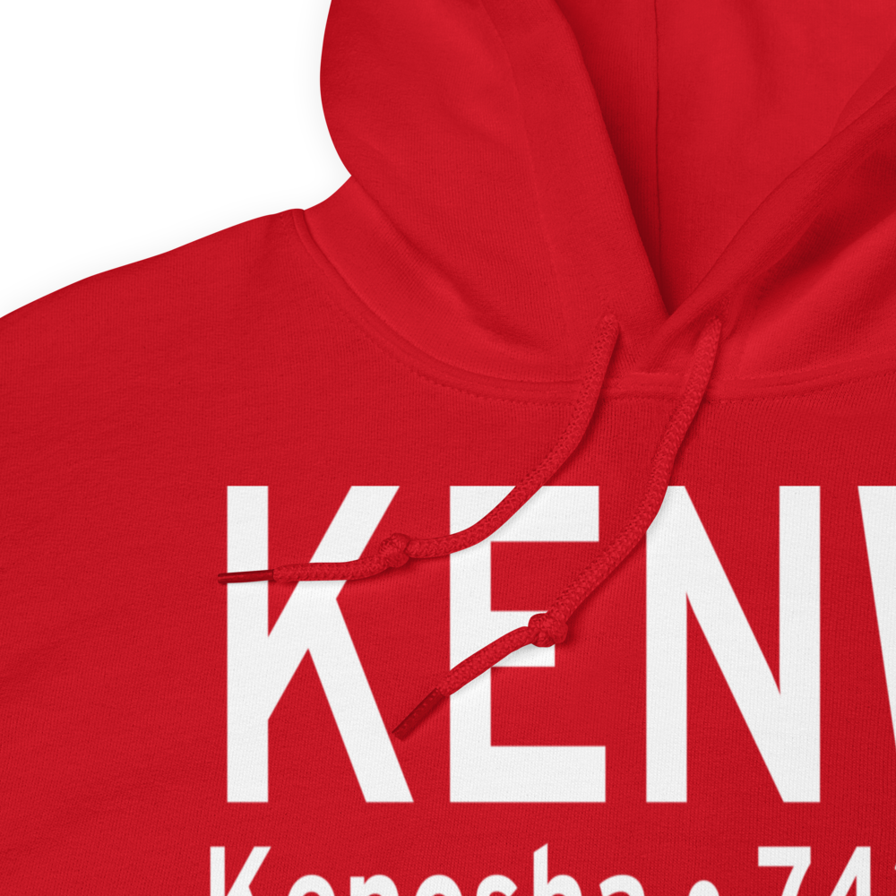 Kenosha Regional Airport (KENW) ICAO Hoodie Sweatshirt 