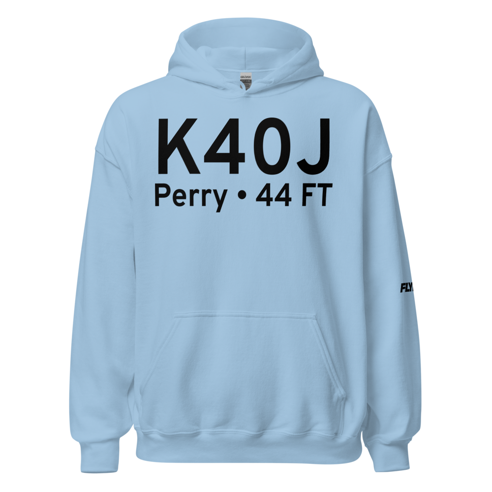Perry-Foley Airport (K40J) ICAO Hoodie Sweatshirt 