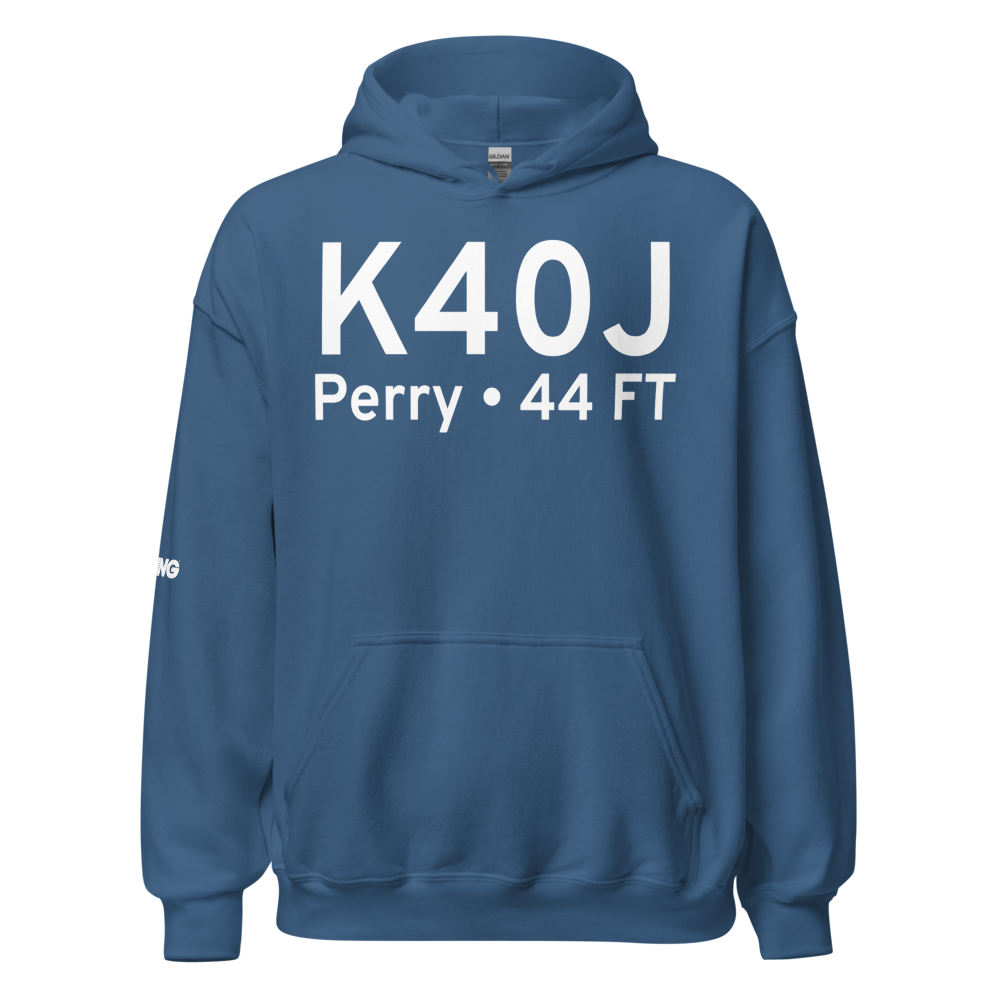 Perry-Foley Airport (K40J) ICAO Hoodie Sweatshirt 