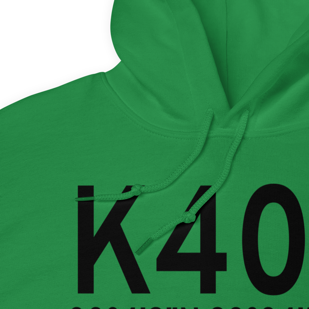Perry-Foley Airport (K40J) ICAO Hoodie Sweatshirt 