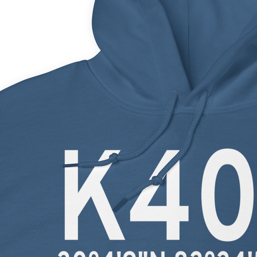 Perry-Foley Airport (K40J) ICAO Hoodie Sweatshirt 