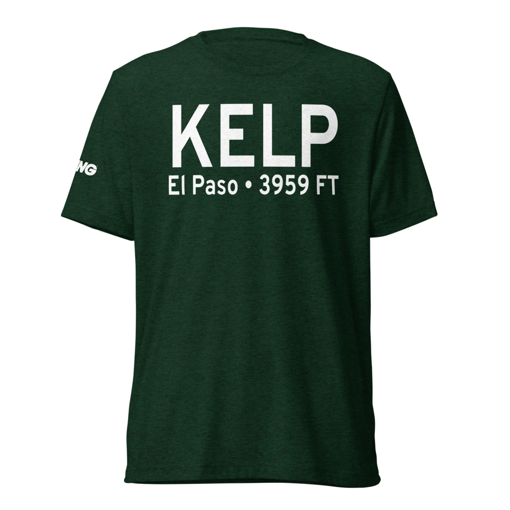 El Paso International Airport (KELP) ICAO Tri-blend T-Shirt 