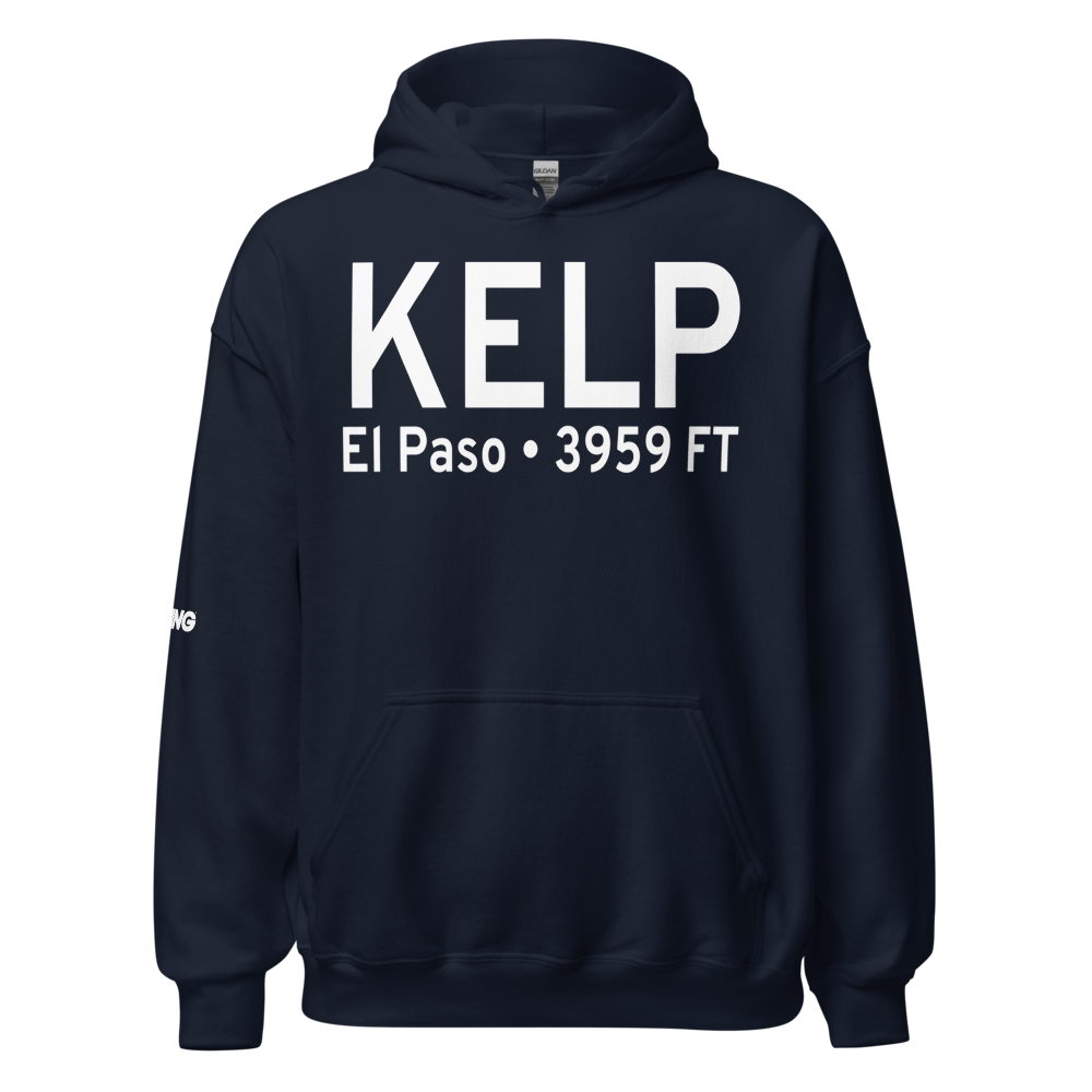 El Paso International Airport (KELP) ICAO Hoodie Sweatshirt 