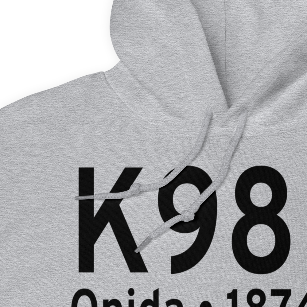 Onida Municipal Airport (K98D) ICAO Hoodie Sweatshirt 