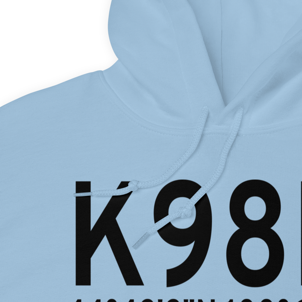 Onida Municipal Airport (K98D) ICAO Hoodie Sweatshirt 