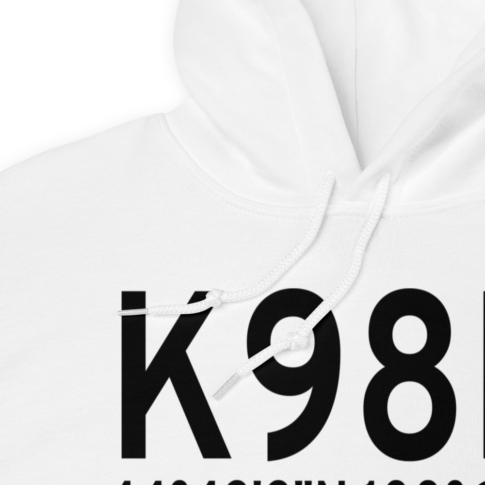 Onida Municipal Airport (K98D) ICAO Hoodie Sweatshirt 